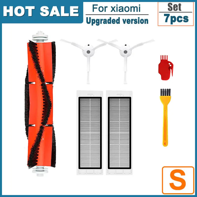 Hepa Filter for Xiaomi Mijia 1S,Roborock S5 S50 Max,Mi Robot Vacuum Cleaner,Mop Roller Side Brush Accessories Spare Parts Kit