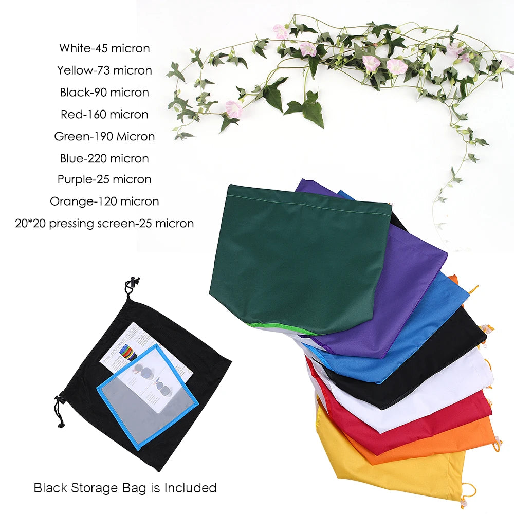 5 Gallon Filter Bag Bubble Bag Garden Grow Bag Hash Herbal Bags Ice Essence Extractor Kit Extraction Planting Growing Bags