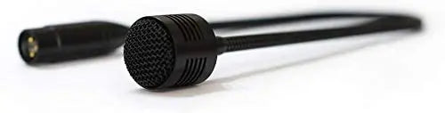 Gooseneck Microphone DJ Mic with 3 Pin XLR-Male Talk-Back, 19in Wired Flexible, 12VAC, Not for Phantom 48V, MovingCoil