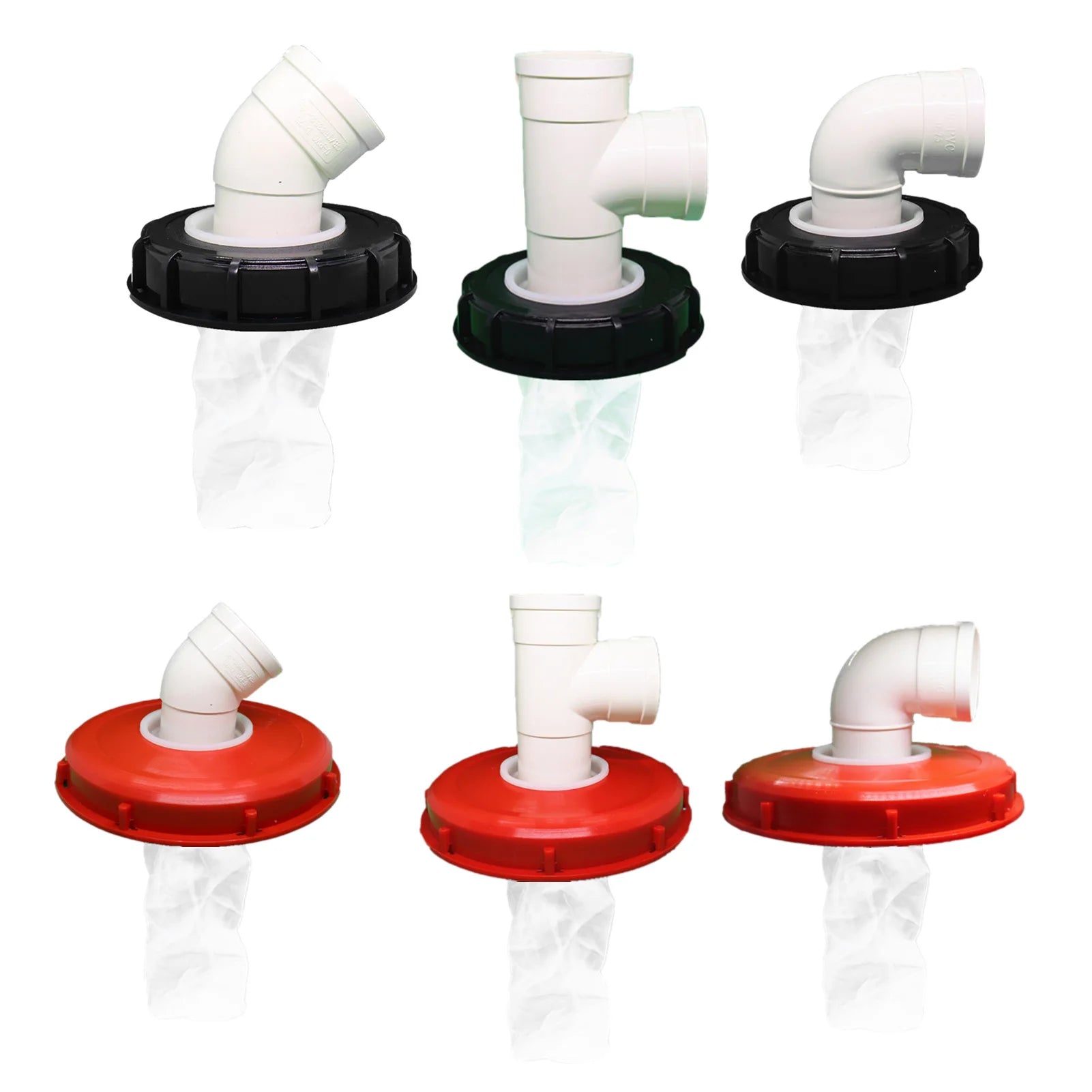 163mm/245mm IBC Lid Filter For Rainwater Tank IBC Plastic Filter Cover With Filter Net IBC Tank Parts For Home Garden Drop Ship