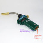 Mapp Torch Braze Welding MAPP Propane Gas Gun Heater Burner w Self Ignition CGA600 for Copper Aluminum Pipe Welding BBQ Heating