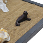 Japanese Desktop Zen Garden Kit Mini Zen Garden Sand Box Tabletop Home Decor Gift For Home Office Decoration Child Gifts