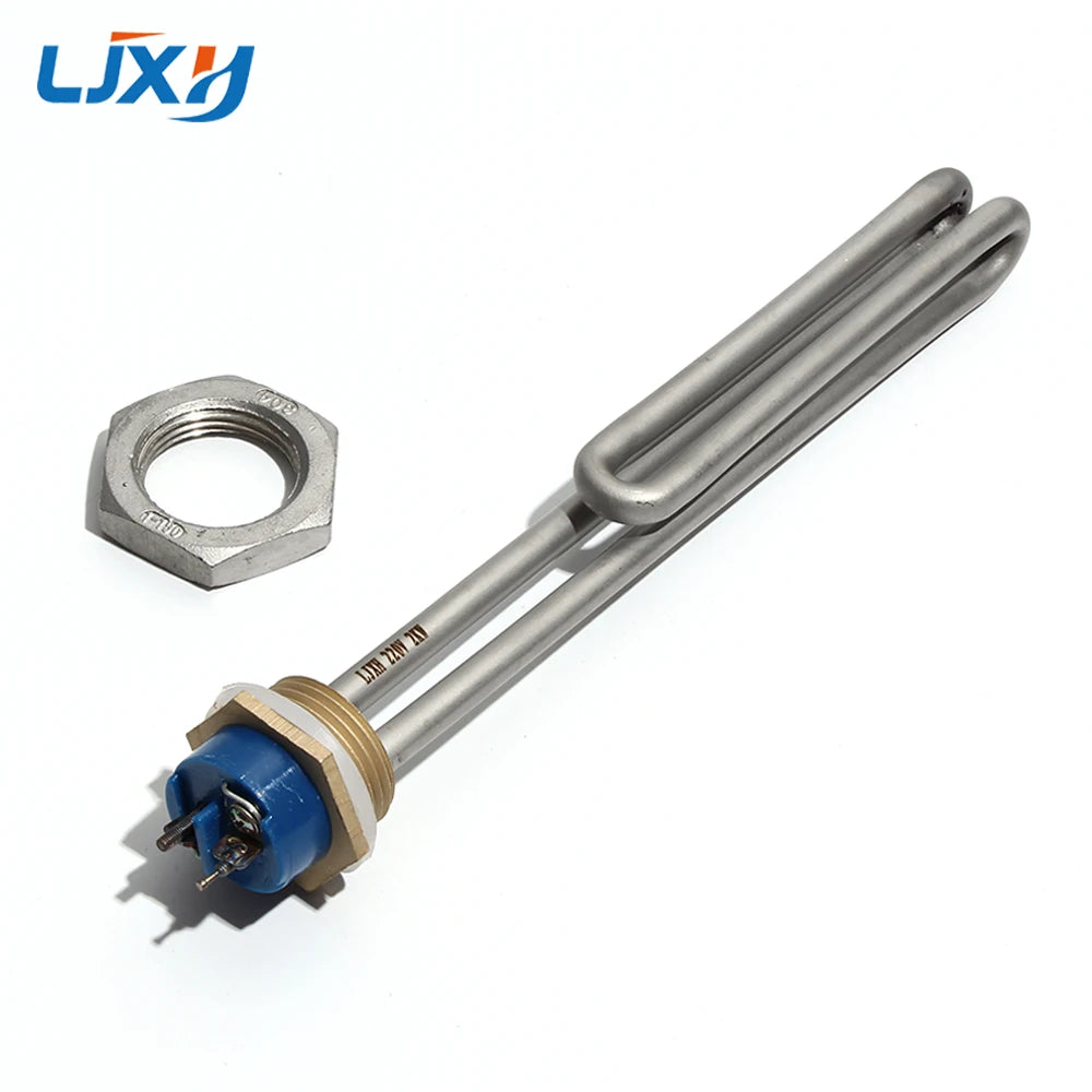 LJXH Foldback Screw In Electric Water Heater Element with 1 INCH NPT Thread 1KW/2KW/3KW/4KW/6KW 201 Stainless Steel