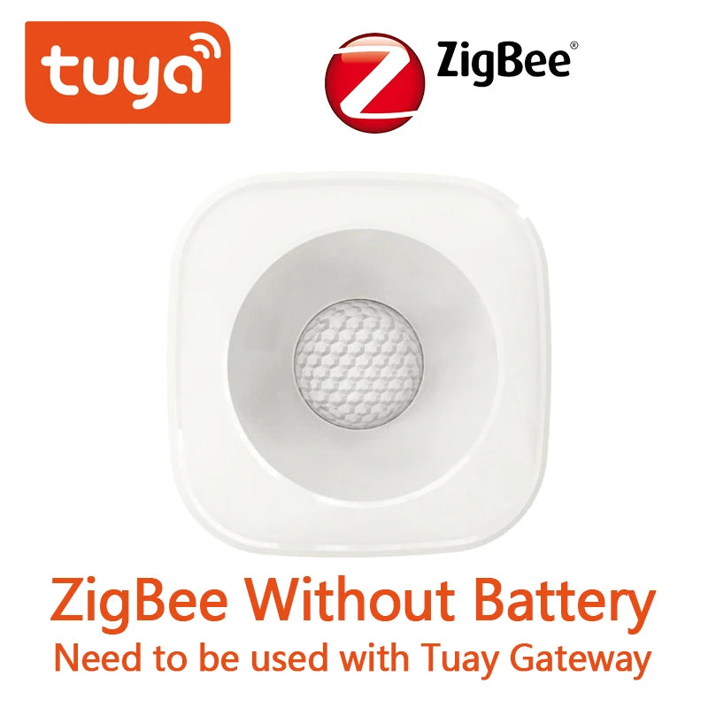 Tuya ZigBee/WiFi PIR Motion Sensor Wireless Infrared Detector Security Burglar Alarm Sensor Smart life APP Control Compatible