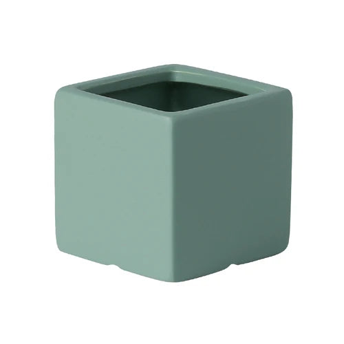 Nordic Color Square Ceramic Flowerpot Large Diameter Plant Potted Garden Decoration Living Room Countertop Flowerpot Decoration