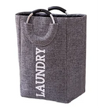 2021 Waterproof Storage Bag Household Dirty Laundry Basket Folding Clothing Storage Bucket Clothes Toys Organizer with Handles