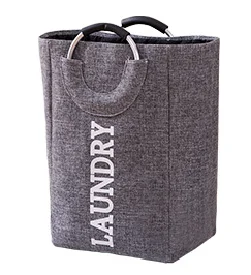 2021 Waterproof Storage Bag Household Dirty Laundry Basket Folding Clothing Storage Bucket Clothes Toys Organizer with Handles