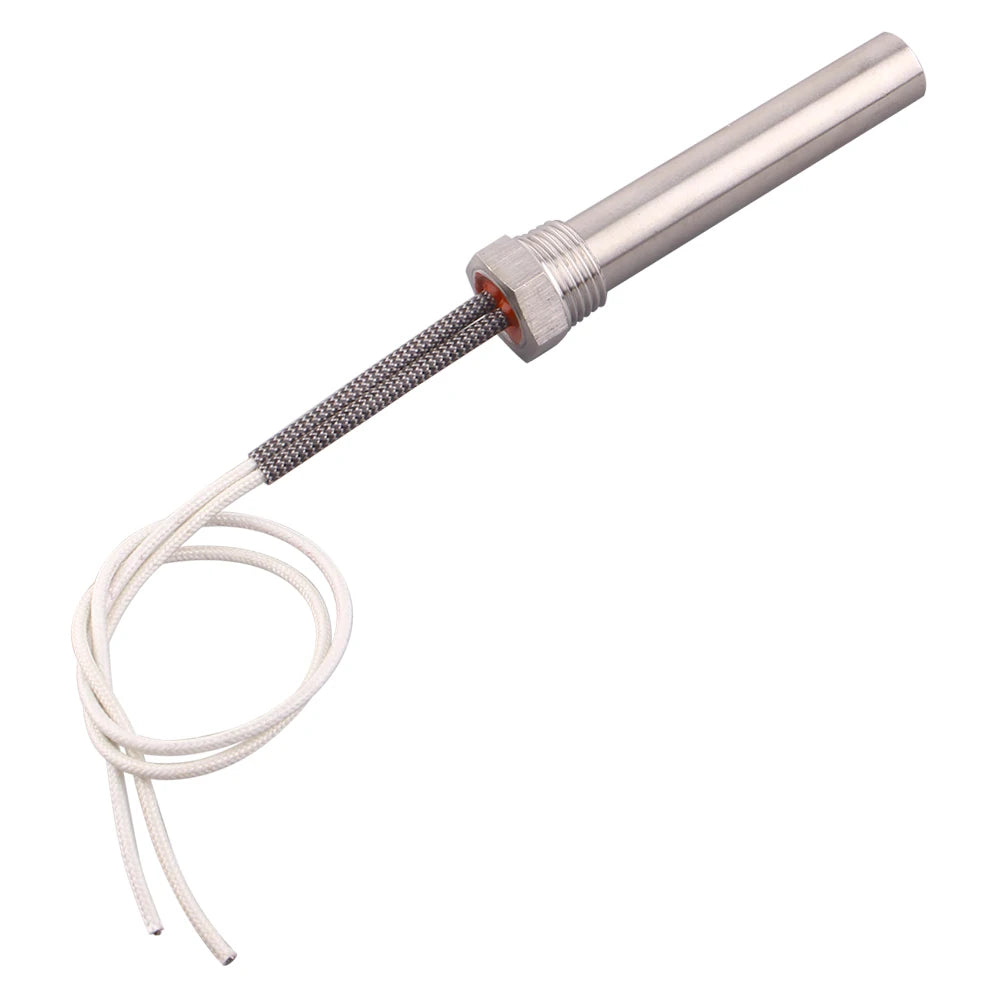 Dernord 12V Immersion Cartridge Heater Hot Rod 24V Heating Element Replacement with 1/2"NPT Thread 100W 150W  200W 300W