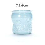 Pocelain Blue Fish Flower Vase European Style Cute Fleshy Flowerpot Mini Bonsai Cactus Flower Pot for Home Garden Home Decor