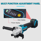 Drillpro 800W 125MM Brushless Electric Angle Grinder 4 Speed Cutting Machine DIY Woodworking Power Tools For Makita 18V Battery