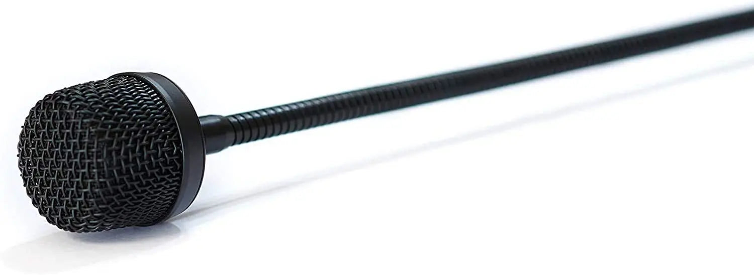 Gooseneck Microphone DJ Mic with 3 Pin XLR-Male Talk-Back, 19in Wired Flexible, 12VAC, Not for Phantom 48V, MovingCoil