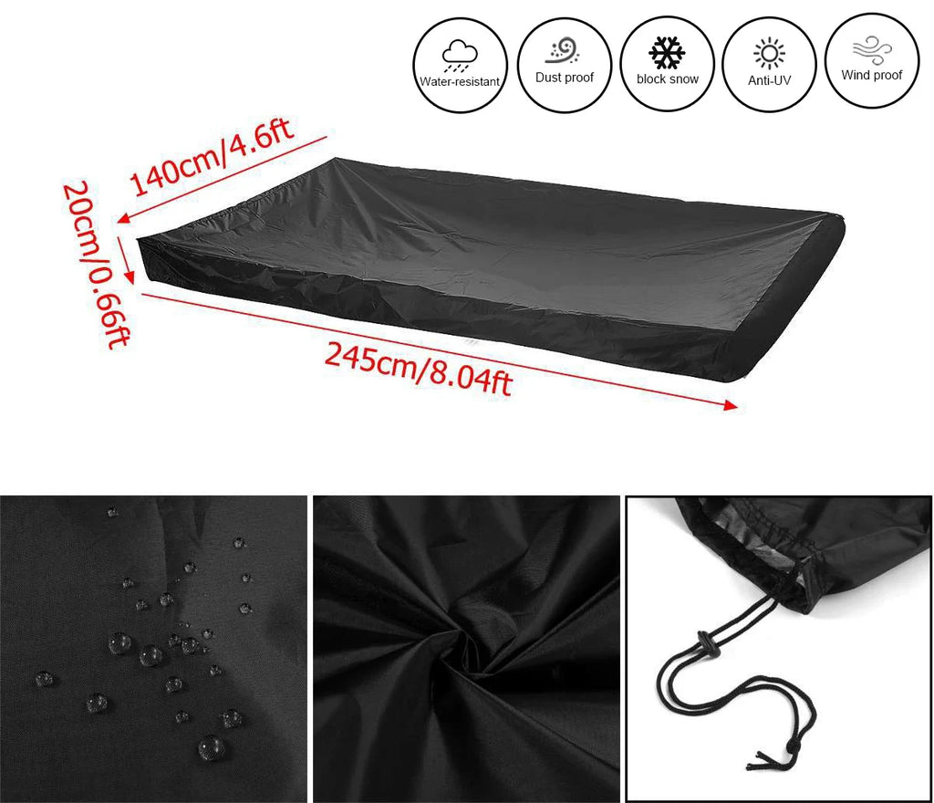 245*140*20CM PVC Table Billiard Cover feet Billiard tennis Table Cover R.ips Resistant Oxford Pool Table Billiard Cover