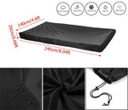 245*140*20CM PVC Table Billiard Cover feet Billiard tennis Table Cover R.ips Resistant Oxford Pool Table Billiard Cover