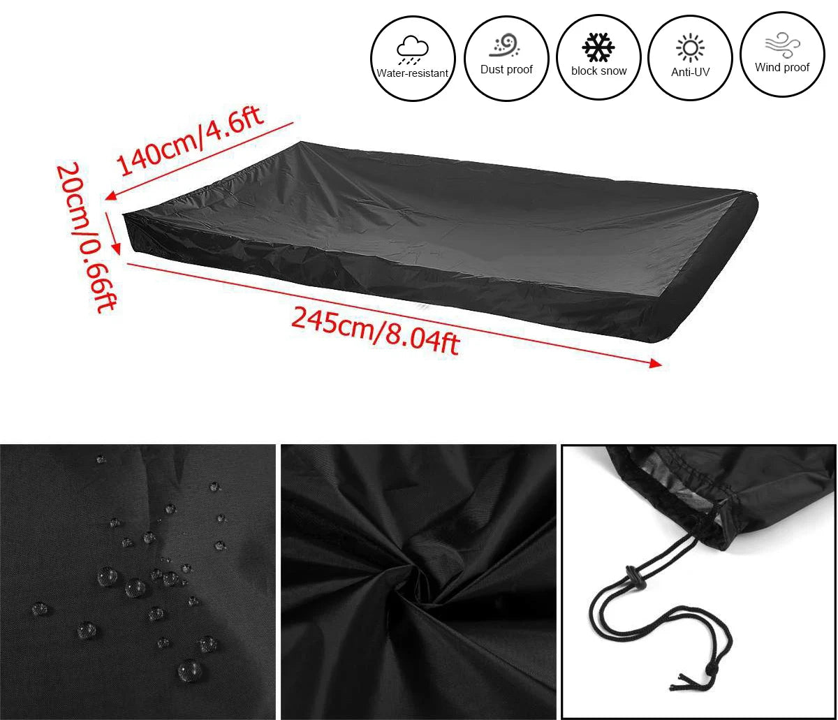 245*140*20CM PVC Table Billiard Cover feet Billiard tennis Table Cover R.ips Resistant Oxford Pool Table Billiard Cover