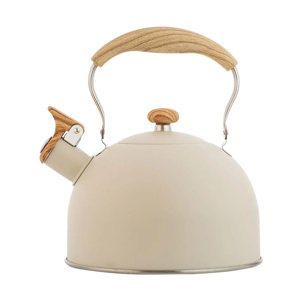 2.5L Stainless Steel Whistling Tea Kettle Food Grade Tea Pot for Make Tea Boil Water Compatible with Gas Stoves Induction Cooker