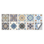 Tile Stickers Waterproof Kitchen Retro Moroccan Self Adhesive Bathroom Decal Vinyl Peel And Stick Wall Decoration Wallpaper