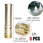 Brass Sprinklers Rotating Fountain Nozzles Landscaping Pond Outdoor Jet Straight Fountain Spray Head Irrigation Plants Watering