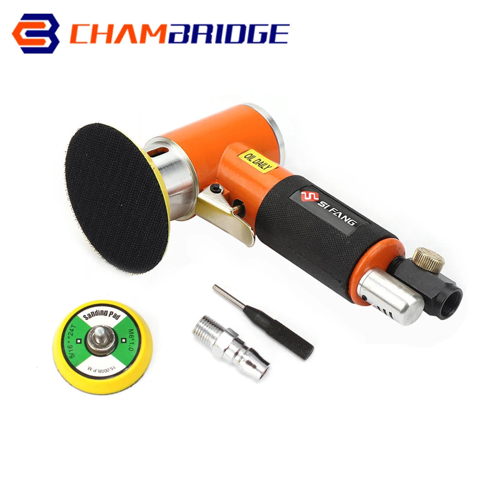 2" 3" Mini Air Sander Pneumatic Orbital Polisher Hand Sanding Tool  Mini Pneumatic  for Auto Body Work, air sander For Polishing