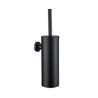 Black Toilet Brush Holder In Wall For Bathroom Set Modern Style 304 Stainless Steel Material No Dead Toilet Cleaning