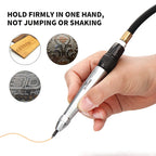 Air Pencil Engraving Pen Pneumatic Engraver Grinder Kit Scribe Hammer Engraving Lettering Tool for Glass Sheet Cutting Tool
