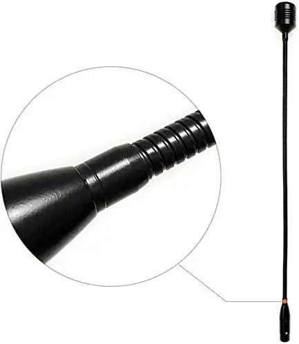 Gooseneck Microphone DJ Mic with 3 Pin XLR-Male Talk-Back, 19in Wired Flexible, 12VAC, Not for Phantom 48V, MovingCoil