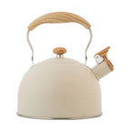 2.5L Stainless Steel Whistling Tea Kettle Food Grade Tea Pot for Make Tea Boil Water Compatible with Gas Stoves Induction Cooker