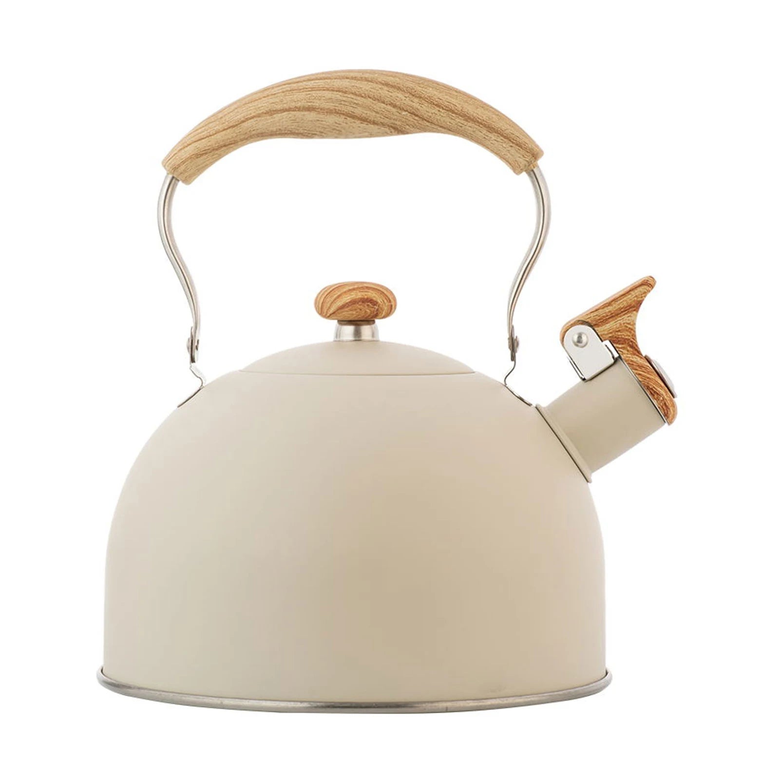 2.5L Stainless Steel Whistling Tea Kettle Food Grade Tea Pot for Make Tea Boil Water Compatible with Gas Stoves Induction Cooker