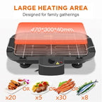 New 2025 Electric Table Top Grill BBQ Barbecue Garden Camping Cooking Indoor 1300W