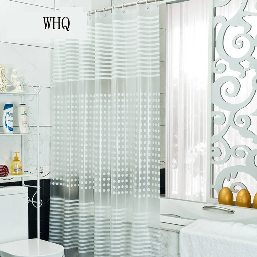 Modern Geometric Bath Curtain Stripe Shower Curtain Waterproof PEVA For Bathroom Bathtub Large Wide Bathing Cover Rideau De Bain