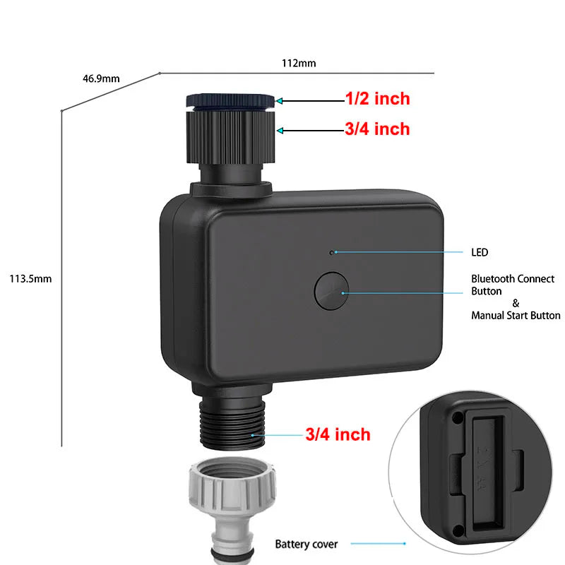 Garden Wifi Watering Timer Smart Automatic Wifi Irrigation Controller Water Valve Smart Garden Watering System Lawn Watering