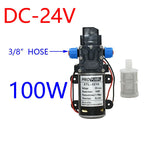 DC 12Volt 60w 80w 100w Diaphragm pump Water Micro High Pressure Self-Priming Booster Pump for Garden irrigation car wash