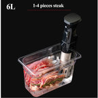 Sous Vide Cooker Container With two Sizes 6L or 11L For Immersion Circulators Sous-Vide Machine Food Grade PC Material