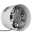 220V Round Duct Fan 4" 6" Booster Exhaust Ventilator Ventilation Vent