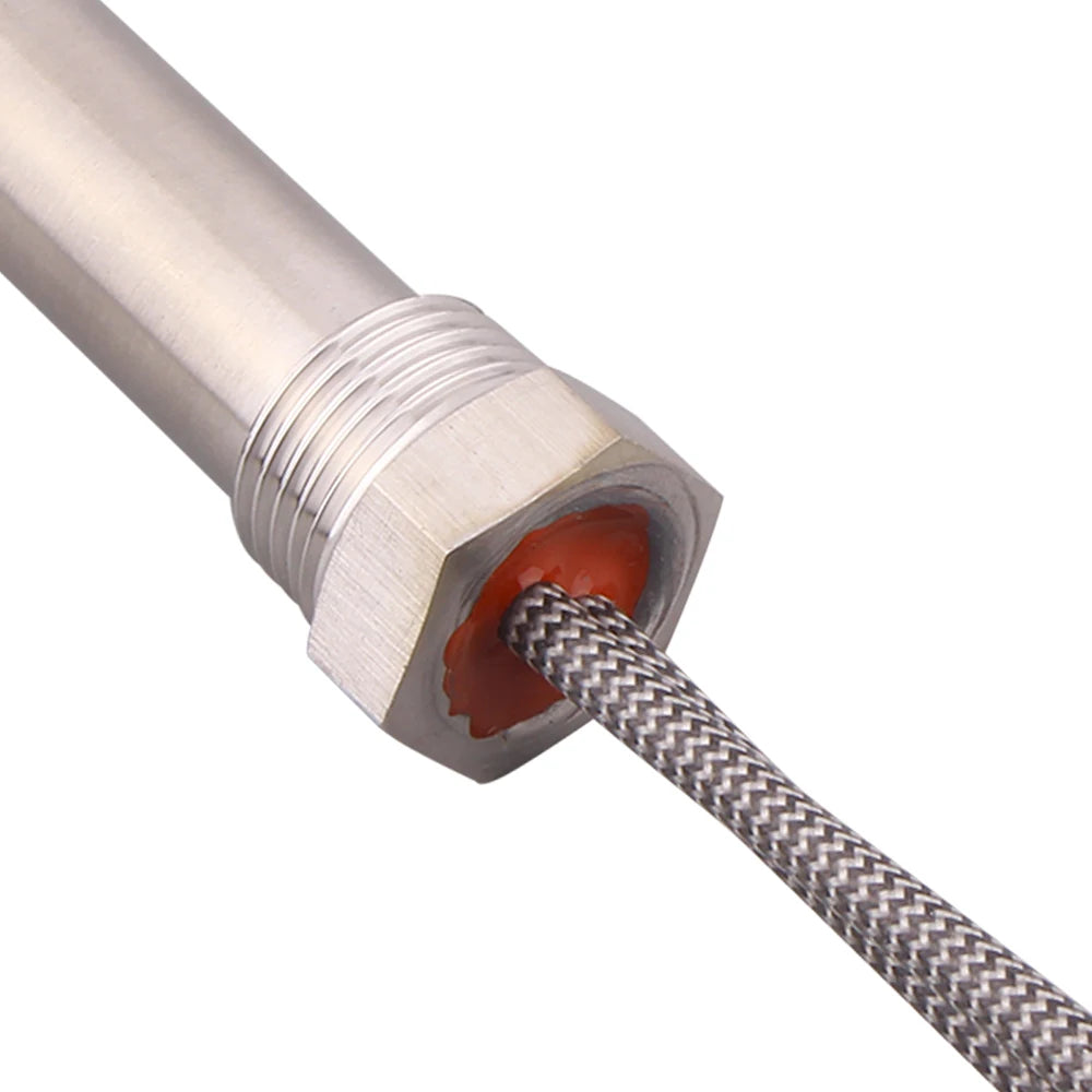 Immersion Cartridge Heater 1/2" Thread Cylindrical Hot Rod  Resistance 220V 300W 500W 1/1.5/2KW Electric Water Heating Element