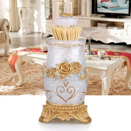 European 5pcs Bathroom Set/Resin Bathroom Accessories Kit/Toothpick Holder/Soap Dispenser/Tooth Brush Holder/Cup Soap Dish Tray