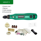 Mini Cordless Drill Power Tools 3.6V Electric Drill Grinder Auto chuck head Accessories Set  Wireless Engraving Pen For Dremel