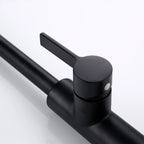 Bagnolux Black Gold Brass Rotation Holder Single Hole Deck Mounted Cold and Hot Water Mixer Pull-Out Sprayer Kitchen Sink Faucet