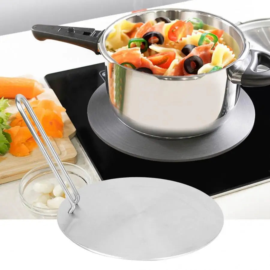 22cm Heat Diffuser Plate Stainless Steel Heat Diffuser Induction Plate Adapter Converter Gas Electric Cooker Plate Cooker Parts