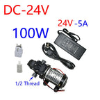 DC 12Volt 60w 80w 100w Diaphragm pump Water Micro High Pressure Self-Priming Booster Pump for Garden irrigation car wash