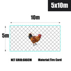 Chicken Rabbit Fence Poultry Nylon Mesh Netting Farming Garden Pond Protection Net  Agricultural Anti Bird Net 10-50M Length