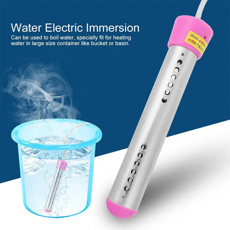 110V/220V Electric Heater Boiler Water Heating Rod Immersion Suspension Water Heater Bathroom Swimming Pool US/EU/UK/AU Plug