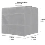 Zipper IBC Tote 275 Gallon 1000L Outdoor Water Tank Protective Cover(Green)
