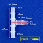 5~200pcs O.D 1.6~15.8mm PP Plastic Tee Connectors Garden Irrigation Pipe Joint Aquarium Tank Adapter Air Pump Hose Pagoda Joints