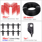 Greenhouse drip irrigation 4-way drip arrow 2-way transmitter irrigation system Potted plants with greenhouse suite 10set 20set