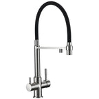 Bagnolux Copper Kitchen Faucets Chrome Kitchen Sink Black hose  Mount Pull Down Dual Sprayer  Nozzle  Mixer Water Taps