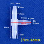 5~200pcs O.D 1.6~15.8mm PP Plastic Tee Connectors Garden Irrigation Pipe Joint Aquarium Tank Adapter Air Pump Hose Pagoda Joints