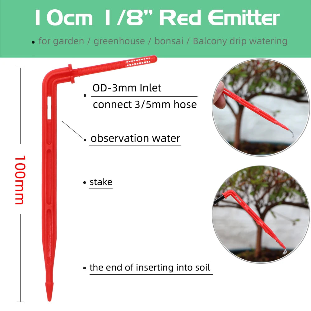 Greenhouse drip irrigation 4-way drip arrow 2-way transmitter irrigation system Potted plants with greenhouse suite 10set 20set