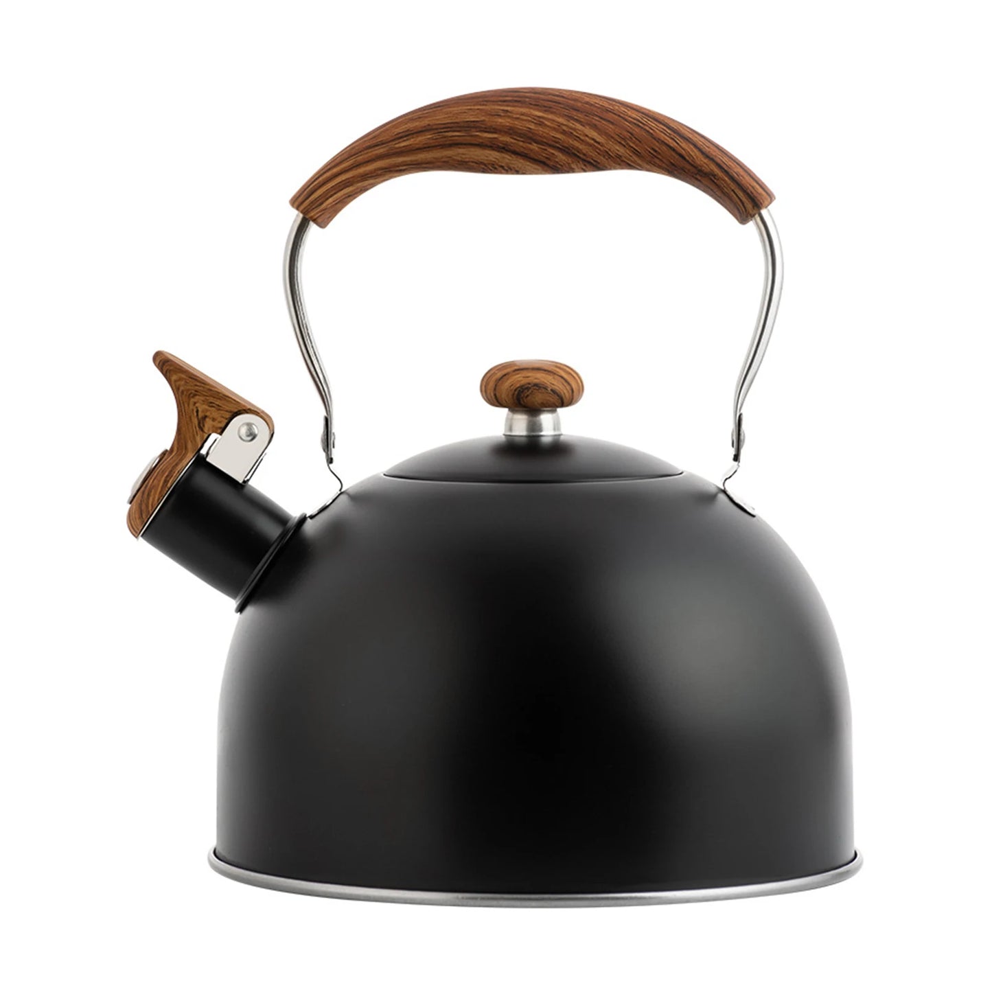 2.5L Stainless Steel Whistling Tea Kettle Food Grade Tea Pot for Make Tea Boil Water Compatible with Gas Stoves Induction Cooker