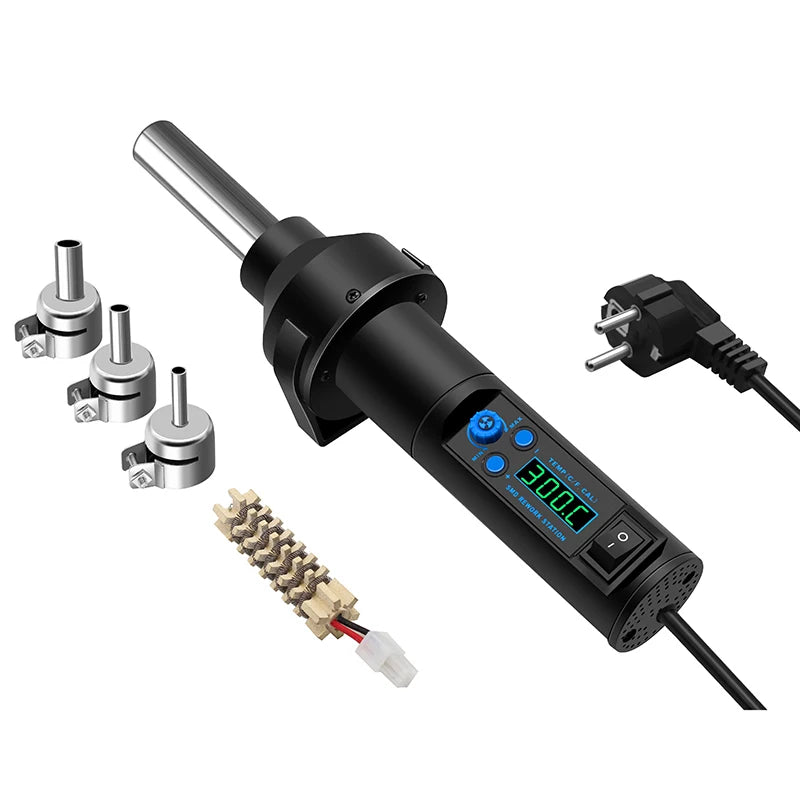Hot Air Blower Heat Gun Hair Dryer Soldering 8018lcd 220v 450w Bga Rework Solder Station Welding Power Phone Repair Tool vs 8032