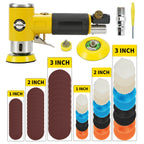 2inch/3inch Mini Orbital Air Sander Pneumatic Polishing Grinding Machine Air Tools Buffer Dual Action Orbital Polisher